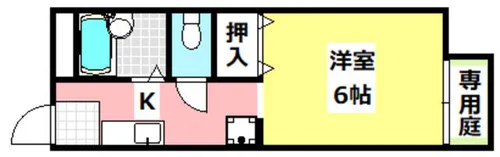 1Kの間取り画像