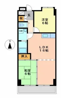 グランドールシャトー【802号室】の間取り