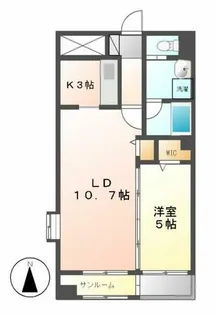 あいさきがけ【1105号室】の間取り