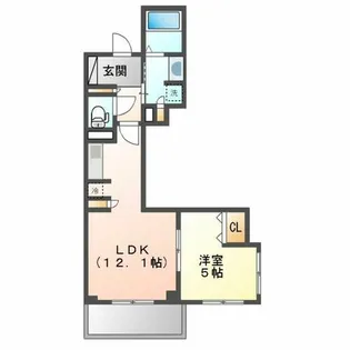 プラウドタワー名古屋久屋大通公園【3階】の間取り