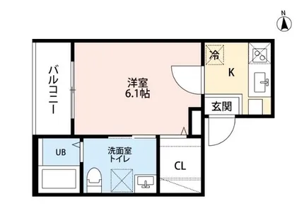グレイスコート柳島【2階】の間取り