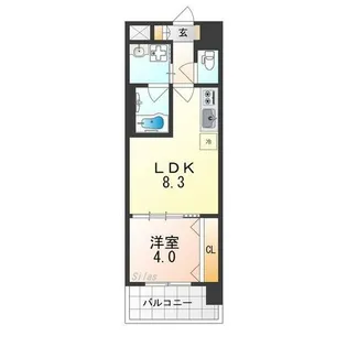 スプランディッドあびこ駅前【15階】の間取り