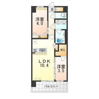 スプランディッドあびこ駅前【15階】の間取り