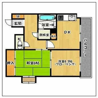 メヌエット大橋駅前【3階】の間取り