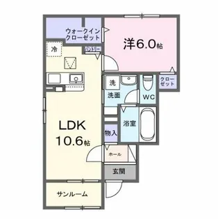ティエラ・アミー【1階】の間取り