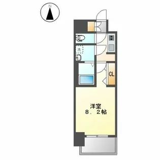 メイクス名駅太閤【1階】の間取り