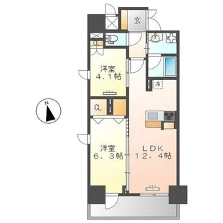 CEDAR NORITAKE(シダーノリタケ)【501号室】の間取り