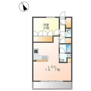 レ・ジェイド名古屋【14階】の間取り