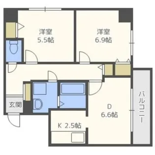 フィラコート北11条【3階】の間取り