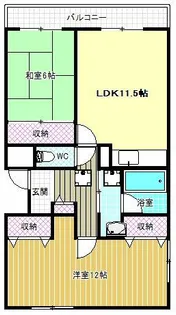 プライムヒル藤井寺【1階】の間取り