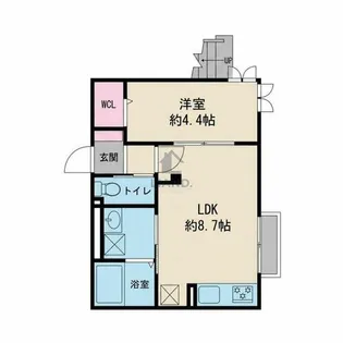 fort Ⅲ【202号室】の間取り