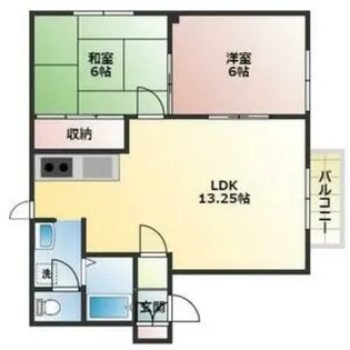 ウィンディア藻南【2階】の間取り