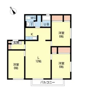 ウィンディアⅡ【2階】の間取り