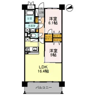 ラ・メゾンMSⅢ【2階】の間取り