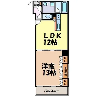 ラディアント矢場【3階】の間取り