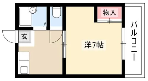 パークハウスコーワB【1階】の間取り