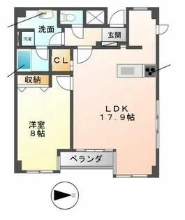 グラン・アベニュー栄【1012号室】の間取り