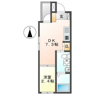 グランレーヴ名駅【3階】の間取り