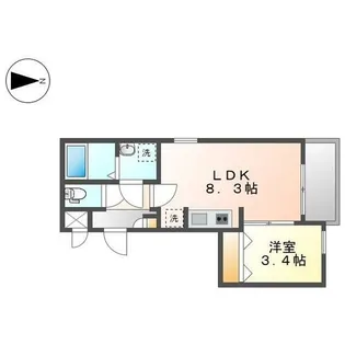 Cherim 本陣十王町 North(シェリム)【2階】の間取り