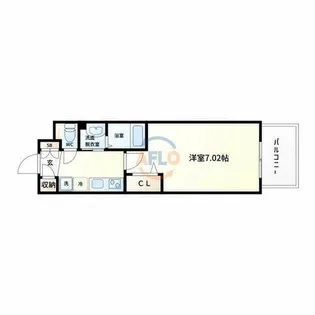 Luxe大阪城南【3階】の間取り