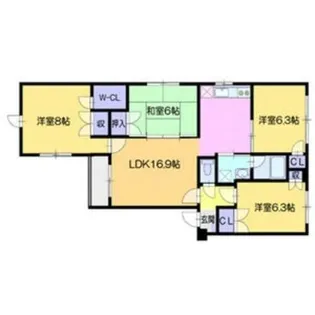 ヌーヴェルメゾン21【1階】の間取り