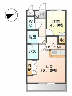 グリーン・キャッスル【207号室】の間取り