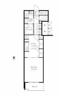 パークキューブ北浜【13階】の間取り