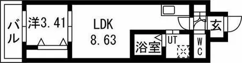 アーバンパーク新大阪【10階】の間取り