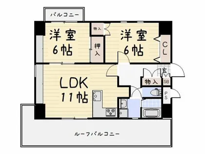 珪州館【8階】の間取り
