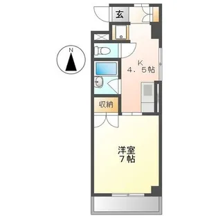 カーサ グラツィア(CASA GRAZIA)【2E号室】の間取り