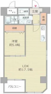おおきに大阪天満サニーアパートメント【6階】の間取り