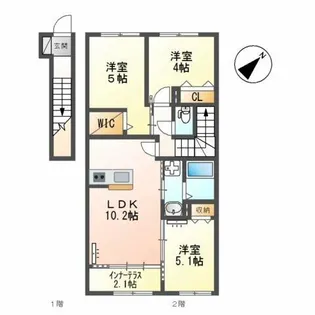 Mana【2階】の間取り