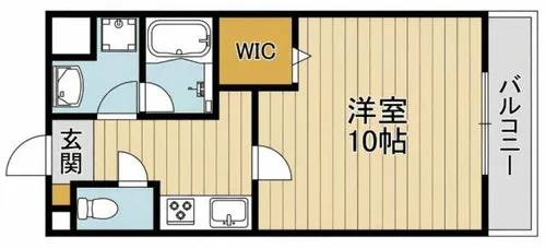 ミリアディたかつき【102号室】の間取り