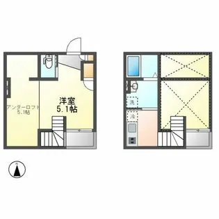 カーサ9名駅【2階】の間取り