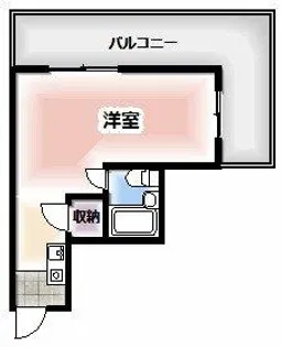 レインボーエム【1階】の間取り