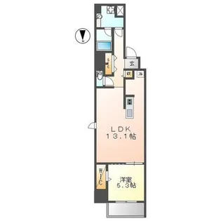 ダイワシティー中村公園【201号室】の間取り