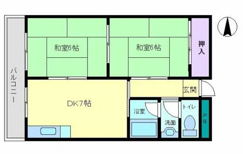 メゾン南加賀屋【307号室】の間取り
