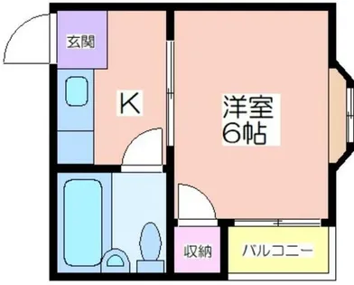 CABIN ABIKO EAST【503号室】の間取り