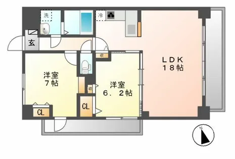 Alba Grande 千種【12階】の間取り
