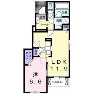 レガーロ ノースⅡ【1階】の間取り