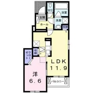レガーロ ノースⅡ【1階】の間取り