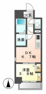 ポルタニグラ大須【201号室】の間取り