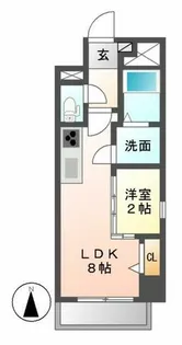 ポルタニグラ大須【8階】の間取り