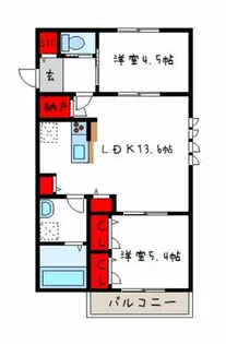 CASA TOA【1階】の間取り