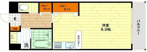 ラ・ペジブル【4階】の間取り