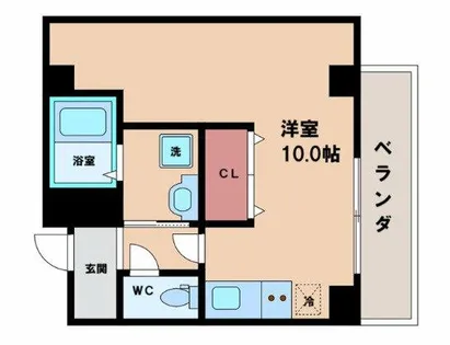 フィオーラマンション天王寺【3階】の間取り