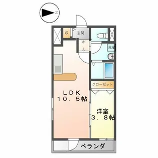 フォルクランド那古野【6階】の間取り