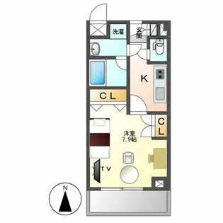 メイビル覚王山【228号室】の間取り