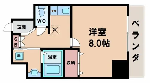 プライムコート天王寺町【5階】の間取り