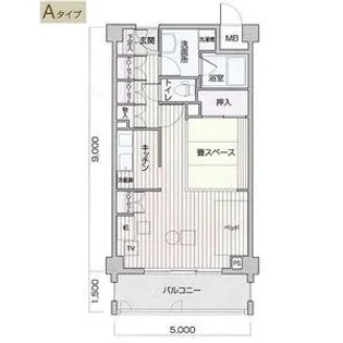 メイビル覚王山【106号室】の間取り